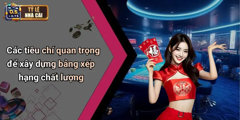 Các tiêu chí quan trọng để xây dựng bảng xếp hạng chất lượng