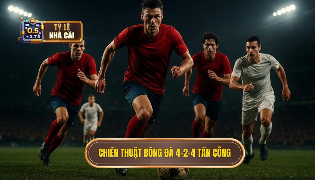 Chiến thuật bóng đá 4-2-4 tấn công