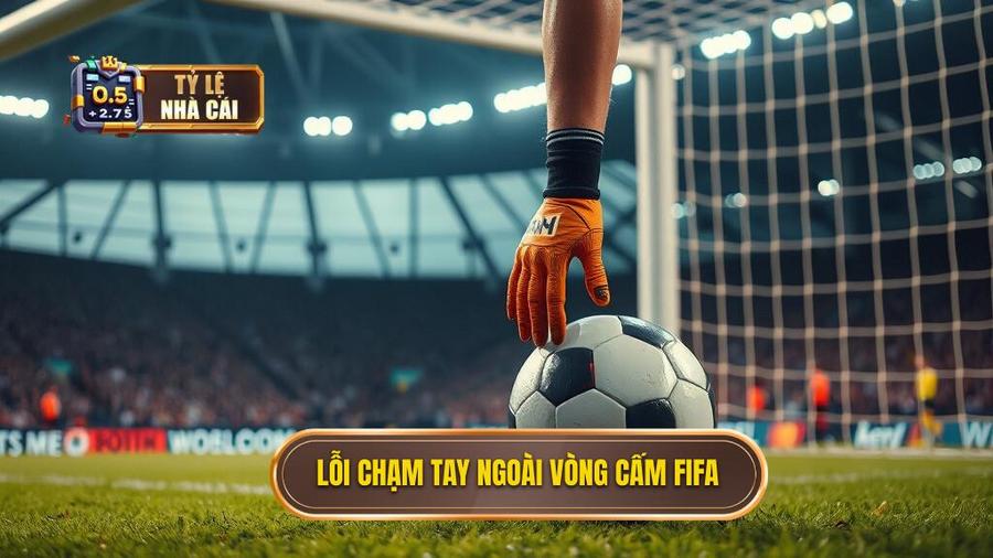 1. Lỗi chạm tay ngoài vòng cấm FIFA