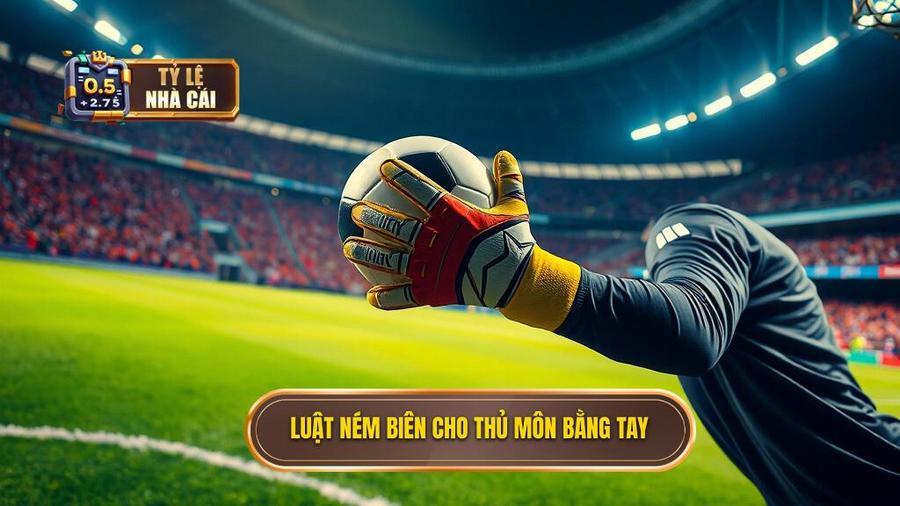 1. Luật ném biên cho thủ môn bằng tay