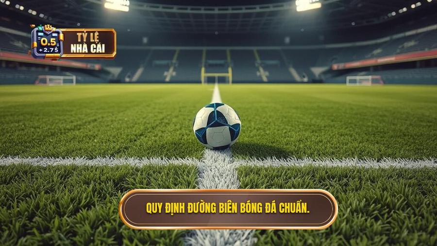 1. Quy định đường biên bóng đá chuẩn.