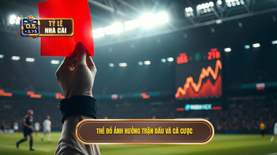 3. Thẻ đỏ ảnh hưởng trận đấu và cá cược